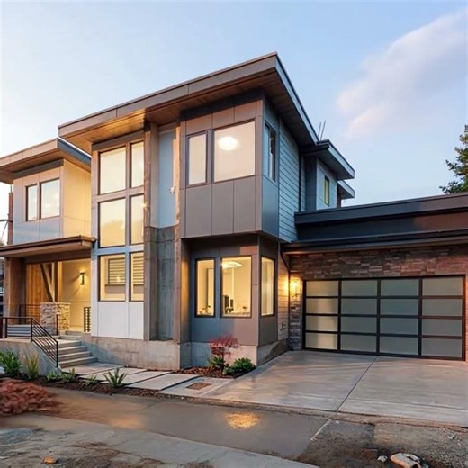 Time Lapse of a Modern House