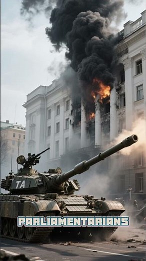 October 4, 1993. Moscow burns under the shadow of democracy and war. #history #historyshorts #facts