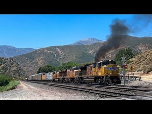 Cajon Pass Railroad Insanity: Massive Freight Trains Powering Through the Mountains - 7/10/2025