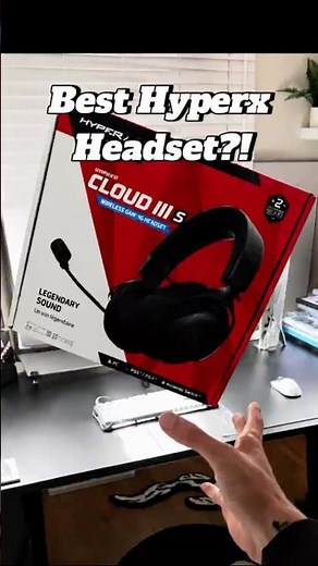 The ‪@hyperx‬ Cloud III S wireless headset😮‍💨🖤 #hyperx #trending #gadgetshieldz #trending #shorts