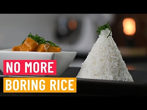 How to plate rice