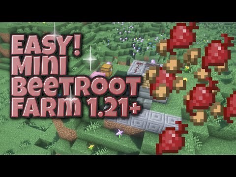 The EASIEST Mini Beetroot Farm in 1.21 Minecraft Tutorial #minecraft