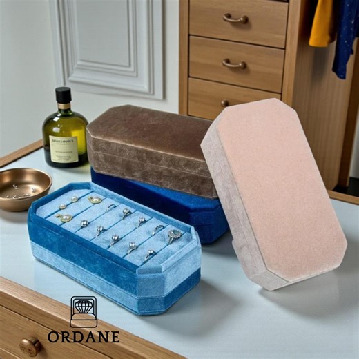 Velvet Ring Tray Jewelry Organizer Box, Ring & Earring Storage Display, Jewelry Drawer Insert, Jewellery Storage Tray - Etsy