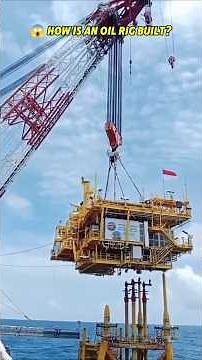 How Is an Oil Rig Built in the Middle of the Ocean? 😱🌊