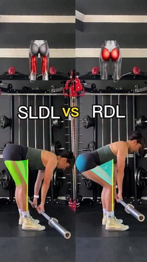 Ariel_yu on Instagram: "RDL vs SLDL know the differences, more glutes vs more hamstrings #gluteworkout #gymrat #gymtips #gymgirl #rdl #fyp #gymmotivation #legday"