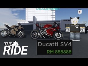 [THE RIDE ROBLOX] Limited Ducatti Sv4, Full Run And Top Speed (Review)