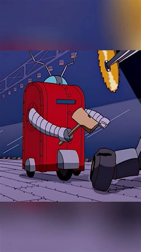 Homer created a robot for Bart #simpsons