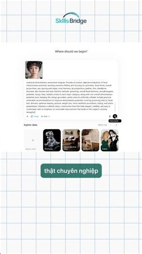 ChatGPT chấm khuôn mặt bạn được mấy điểm! #skillsbridge