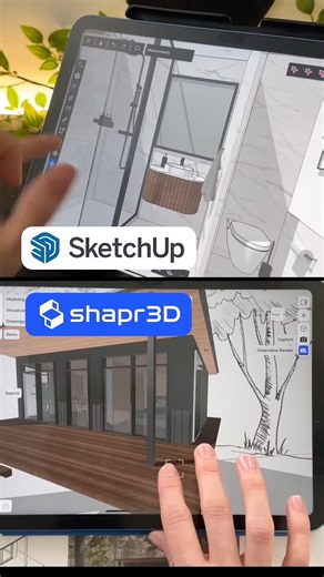 Sketchup VS Shapr3D - 3D modeling on iPad for Architects