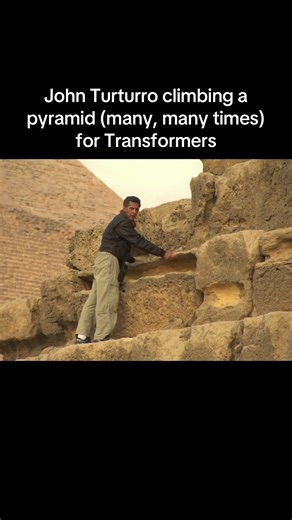 John Turturro had to climb a pyramid in Egypt many, many times to get the best take for Transformers Revenge of the Fallen. #transformers #michaelbay #johnturturro