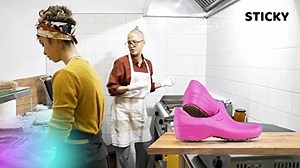 Watch STICKY - Great Non Slip Chef Shoes for Great Chefs on Amazon Live
