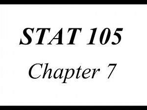 STAT105 - Ch7 - (Regression)