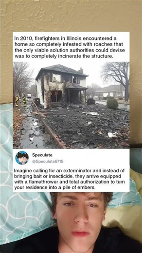 firefighters burn down roach house