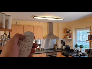 LED panel LED ceiling light 2,700 - 6,500 Kelvin dimmable with remote control