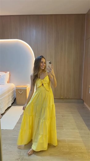 ELMÊ | FARM | MARIA FILÓ | ANIMALE JEANS e muito mais… on Instagram: "VESTIDO LUISA AMARELO MANTEIGA R$349,00 em até 6x R$314,10 com pix ✨✨✨"