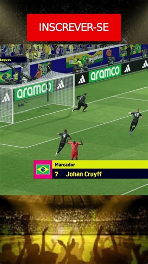 Bela cobrança de falta do Johan Cruyff #shorts #shortsviral #footballgame