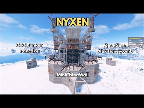 2x2 Bunker Pancake Open Core China Wall — Nyxen | Rust Base Design 2025