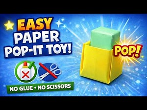 Mini Button Pop-It Paper Origami | Easy & Satisfying Paper Toy