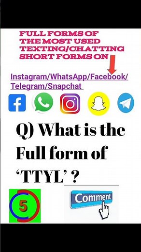 What is the Full form of TTYL? most used short forms on social media#texting#chatting#ttyl#gk#shorts