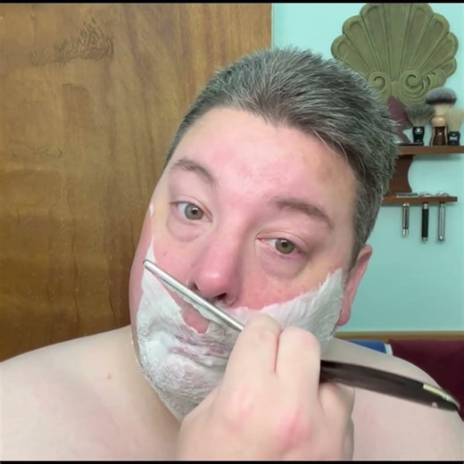 Jnat Edge Test Crown & Sword #straightrazorshave #proraso