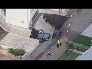 Driveway of coastal mansion owned by Nicolas Cage collapses