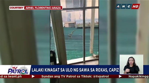 120K views · 860 reactions | Sugatan ang lalaki matapos kagatin sa ulo ng isang reticulated python o sawa sa Roxas, Capiz. | TV Patrol | Facebook