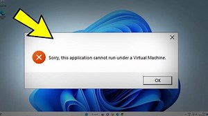 Sorry , this application cannot run under a Virtual Machine in windows 11 /10/8/7 - Fix Error
