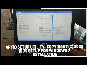 How to configuring Aptio setup utility- copyright (c) 2020bios setup for windows 7 Installation