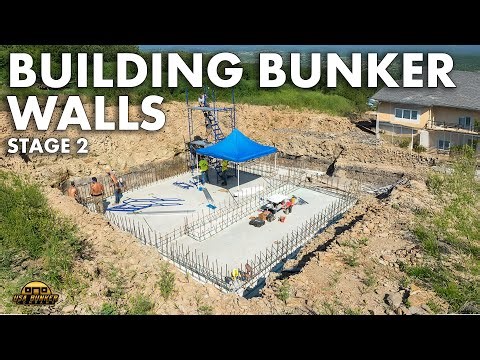 Stage 2 Of Concrete Bunker - Building With Legos - USA Bunker Company