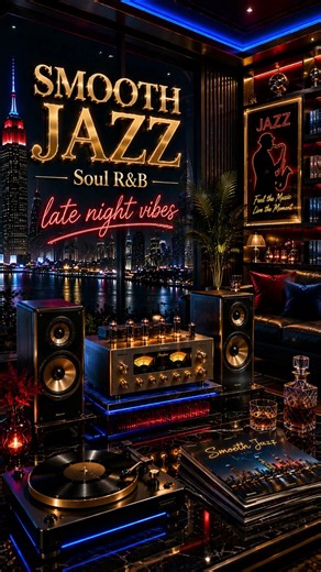 Smooth Jazz & Soul R&B 24/7 – Midnight Jazz Lounge | Relaxing Instrumental Vibes, VOL 12