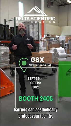 🚨 Delta Scientific’s New Portable Crowd Protection Barriers Showcased at GSX 2025!