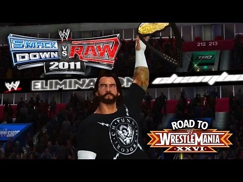 WWE Smackdown vs Raw 2011 - "WORLD TITLE MATCH!! CM PUNK!!" (Road To WrestleMania Ep 6)