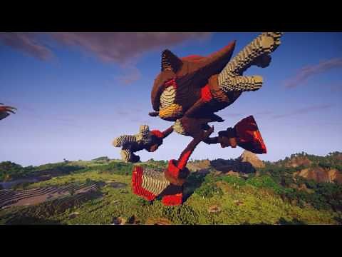 Minecraft Shadow The Hedgehog Build Schematic - Sonic