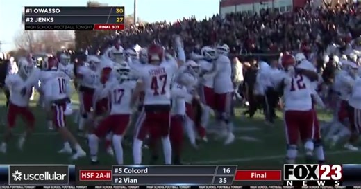 HSFB semifinals: Owasso edges Jenks in 3OT instant classic