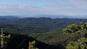 Aerial footage over the Mogollon Rim in Northern Arizona.
