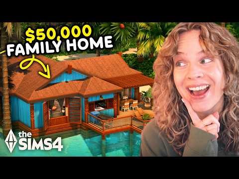 I built the cutest BEACH HOUSE with only 50K simoleons in The Sims 4