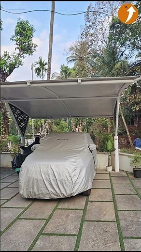 The Ultimate Modern Car Porch Design! 🚗📐 Geometric Tensile Carport