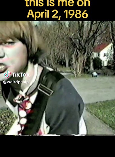 Nostalgic Guitar Performance in Suburban Setting