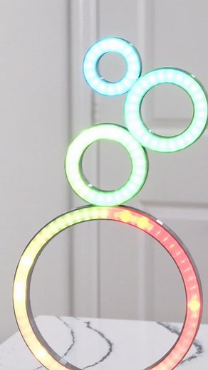Make a Gravity defying NeoPixel Ring Lamp! Guide: https://learn.adafruit.com/neopixel-ring-lamp https://youtu.be/p_5DRfurpYg #Adafruit #3DPrinting | Adafruit Industries
