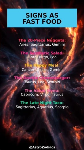 Your Drive-Thru Order by Zodiac Sign