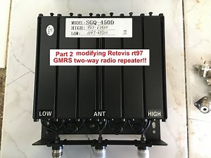 🔺Part 2 modifying RETEVIS rt97 GMRS two-way radio repeater for more output wattage!!!🔺