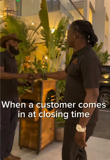 When a customer walks in at closing time… Haha relax, we’re joking… or are we? 👀