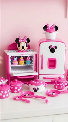 Minnie Mouse Mini Kitchen Set | Satisfying Toy ASMR