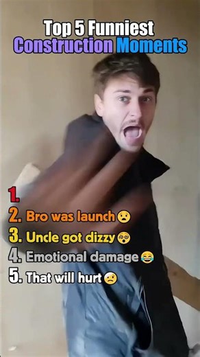 Top 5 Funniest Construction Moments #funnymoments