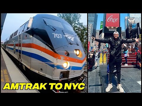 Amtrak Train Ride in Coach Class | Syracuse to New York City!! Explore NYC!!