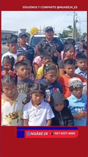 Niños de la comunidad de Alto del Guabo, en la Comarca Ngäbe-Buglé, participaron en una jornada...