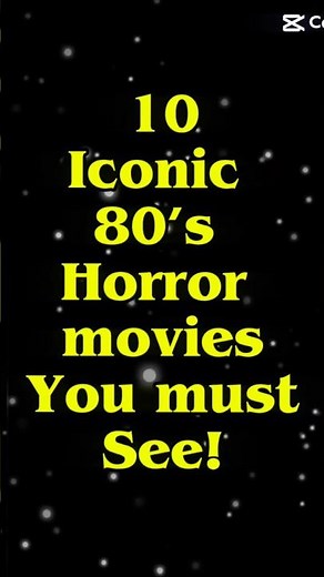 Top 10 iconic 80’s horror movies you MUST SEE! #top10 #classiccinema #horrormovies #ranked #viral