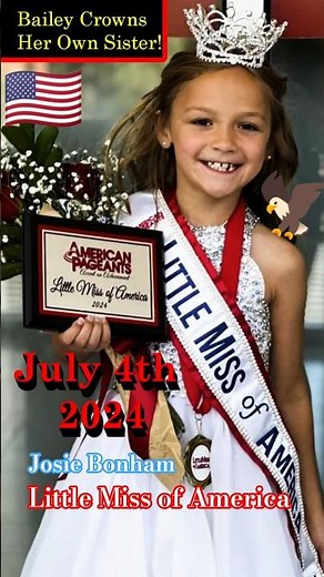 Josie Bonham Little Miss of America 2024 ♥️♥️♥️