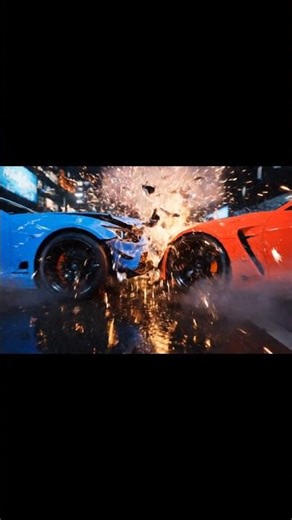 Brutal Street Racing Animation | Cinematic 16K Ultra Realistic Crash 🚗🔥