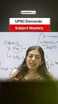 UPSC Demands Subject Mastery! #jasleenkaur #upsc #sarrthiias